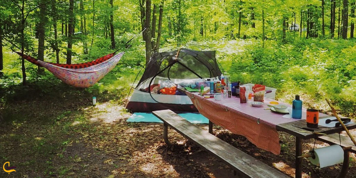 عکس کمپینگ در طبیعت چشمه‌ سراب فارسبان