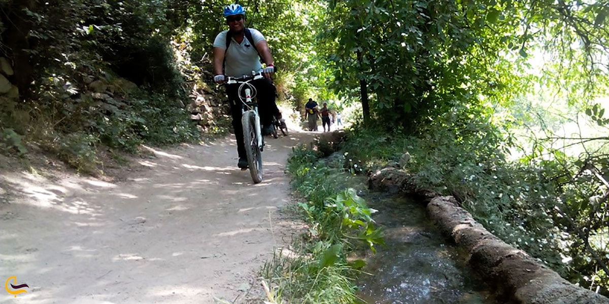 عکس دوچرخه سواری در آهار