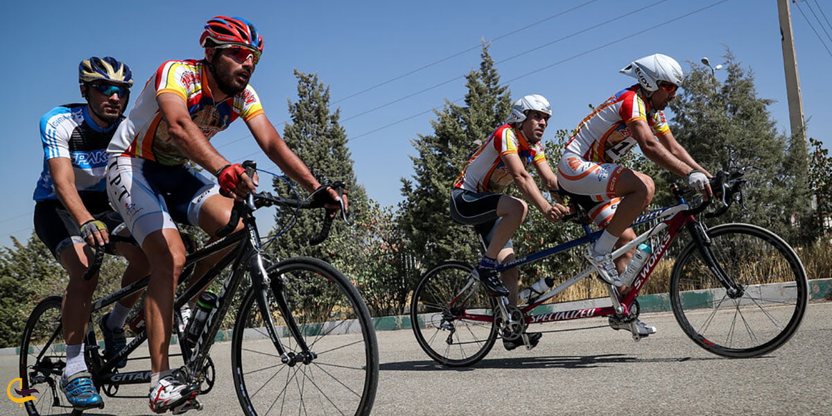 عکس دوچرخه سواری مجموعه ورزشی