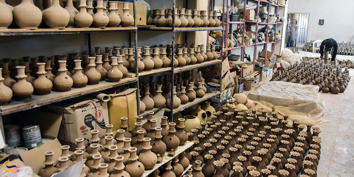 عکس آثار سفال‌گری لالجین