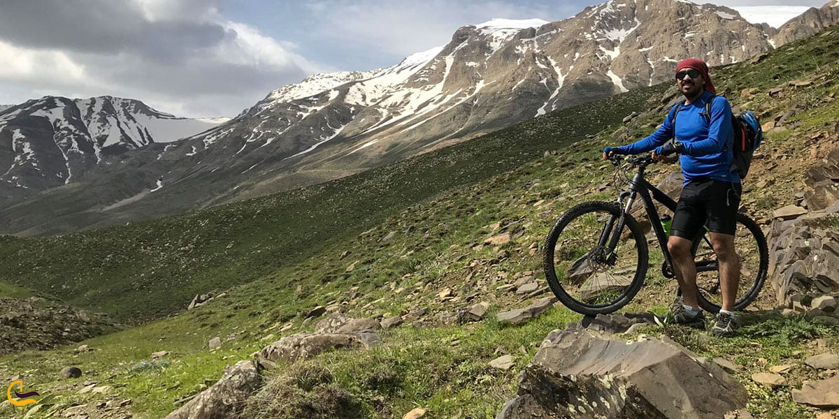 عکس مسیر دوچرخه سواری پارک ملی لار