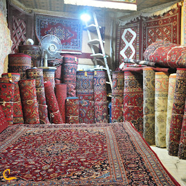 تصویری از بازار فرش مشهد