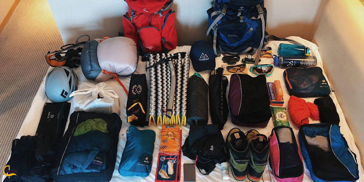 عکس تجهیزات لازم برای آبشار ویسادار