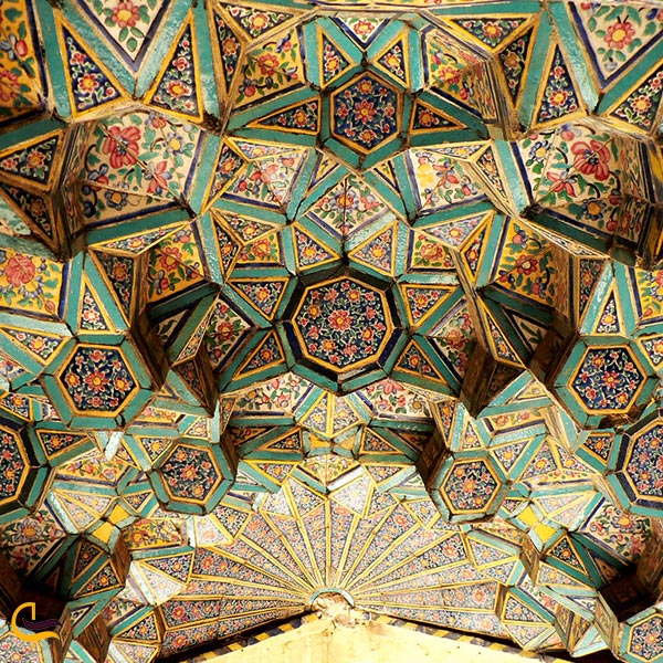 عکس معماری سقف مسجد مشیر الملک شیراز