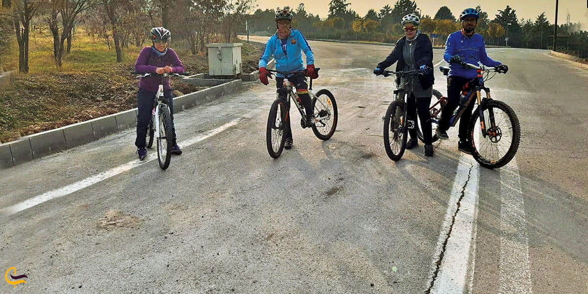 عکس پیست دوچرخه سواری بهاران تهران