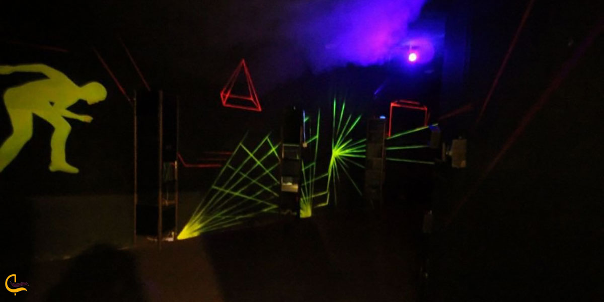 عکس فرار از لیزر ماز در پارک علمی پروفسور بازیما