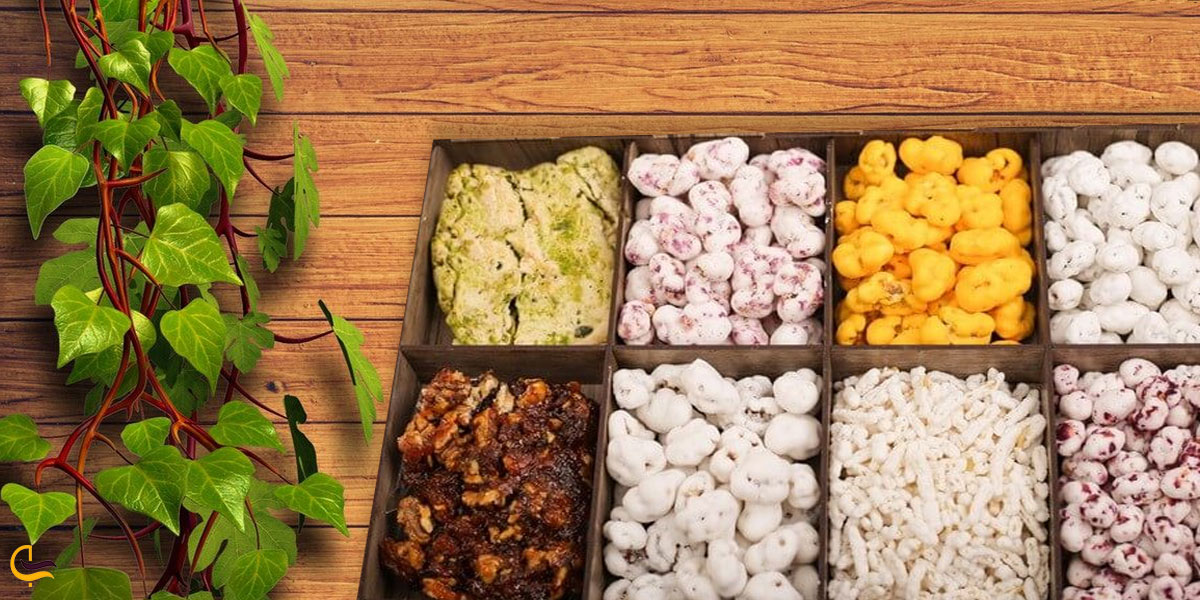 تصویری از انواع نقل سوغات ارومیه