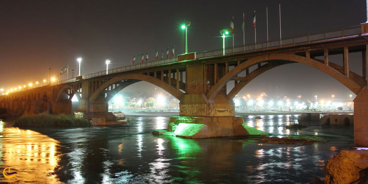 تصویری از پل چهارم دزفول