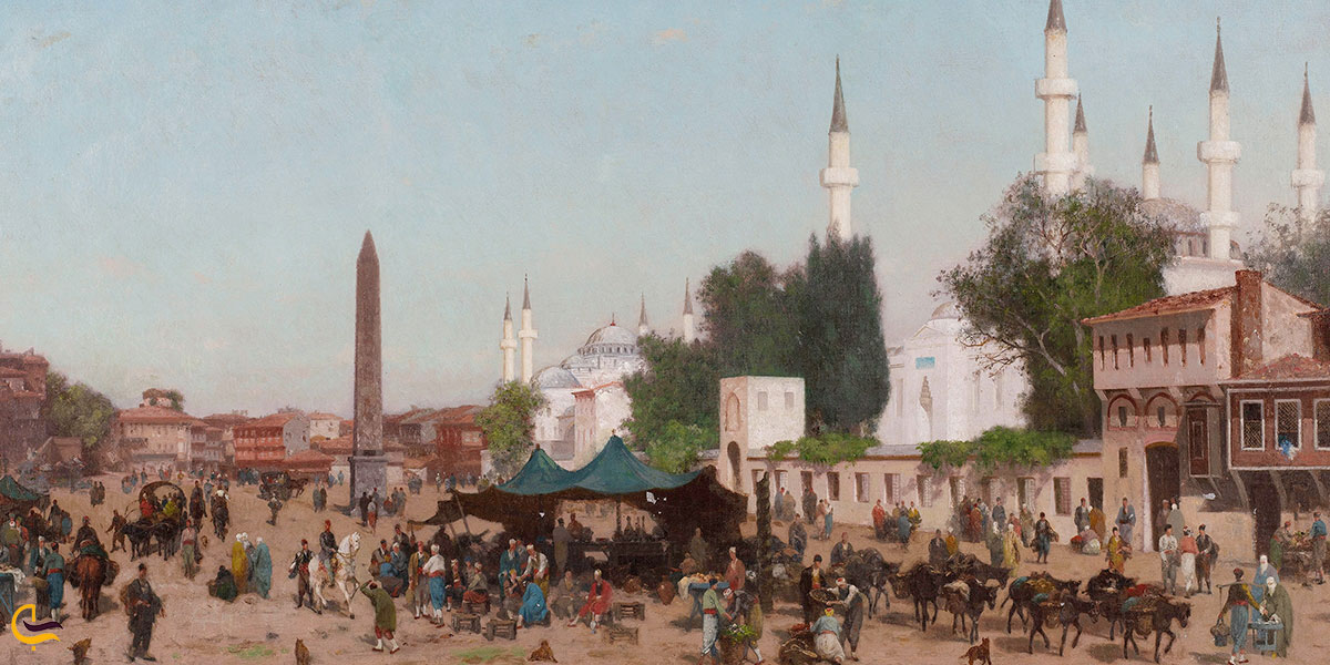 عکس برگزاری مسابقههای اسبدوانی در میدان هیپودروم