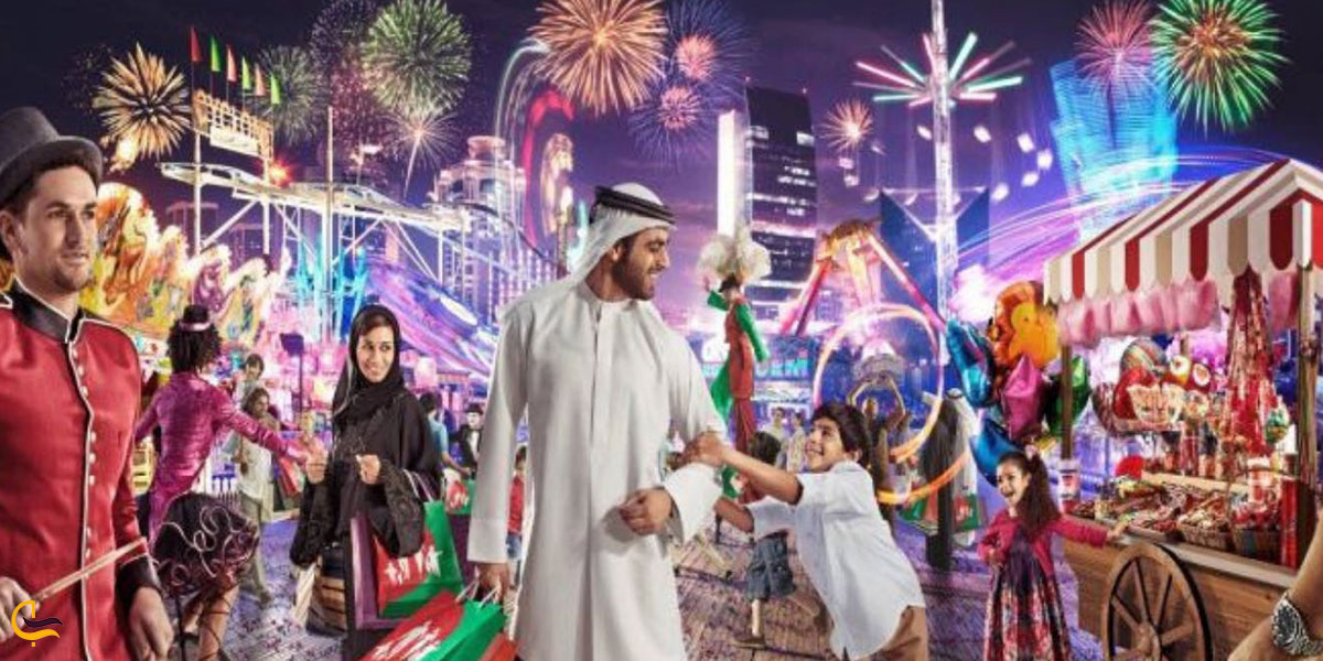 عکس اجرای برنامه کارناوال در فستیوال خرید دبی