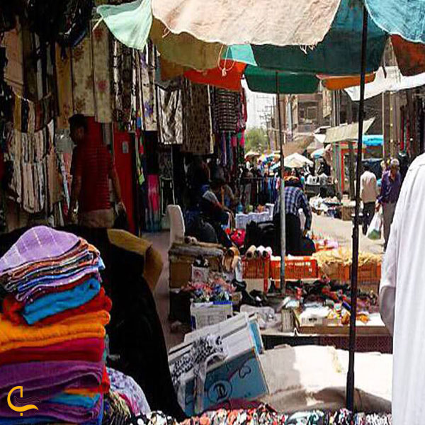 نمای نزدیک از مغازه در بازار عبدالحمید اهواز
