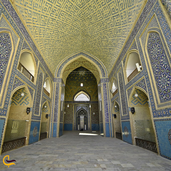 تصویری از ایوان اصلی مسجد جامع یزد