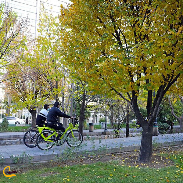 عکس مسیرهای دوچرخه سواری تهران در پاییز