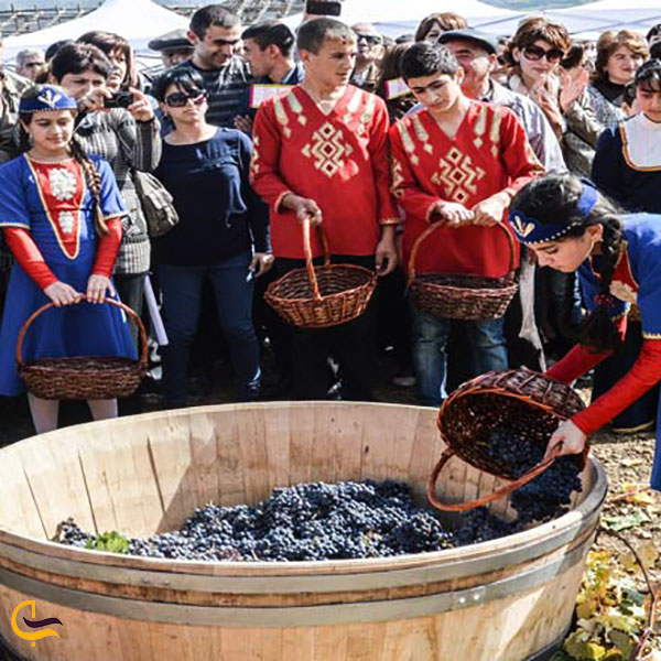عکس جشنواره شراب در ارمنستان