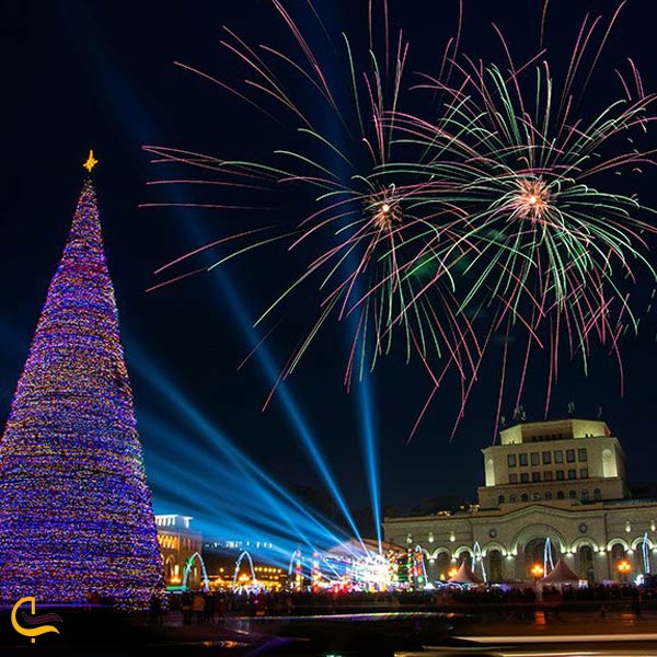 تعطیلات کریسمس در ایروان ارمنستان