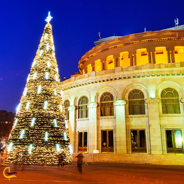 تعطیلات کریسمس در ایروان ارمنستان