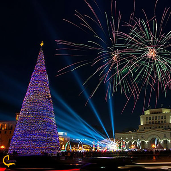 عکس عکس مراسم کریسمس در میدان جمهوری ارمنستان