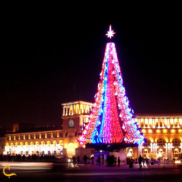 عکس عکس مراسم کریسمس در میدان جمهوری ارمنستان