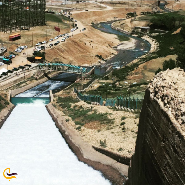 عکس آبشار تونل کوهرنگ در استان چهارمحال بختیاری