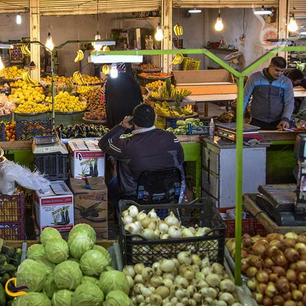 عکس بازار روز راه‌آهن و کشاورز در ساری