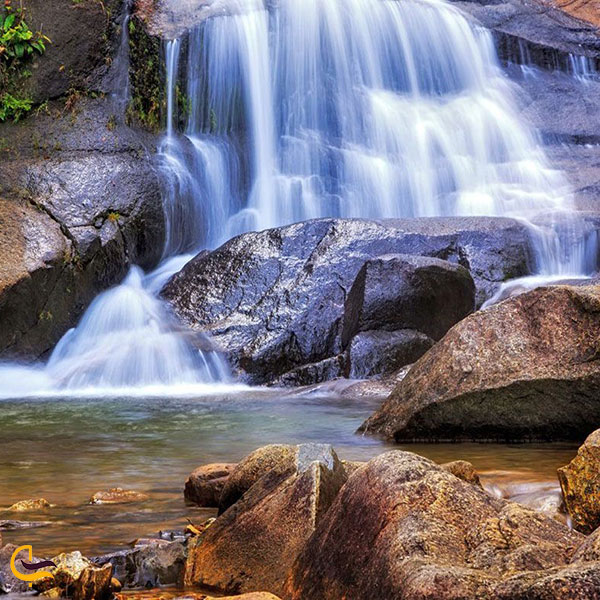 عکس آبشارهای تلاگا توجو در لنکاوی