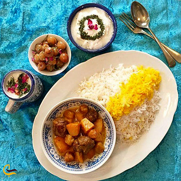 عکس غذای سنتی خورش خوشمزه به آلو در اصفهان