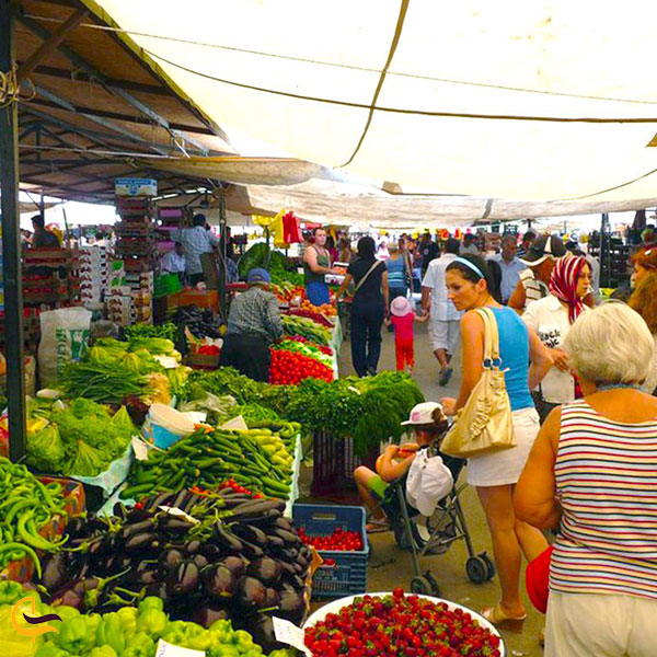عکس بازار تورگوتریس در بدروم