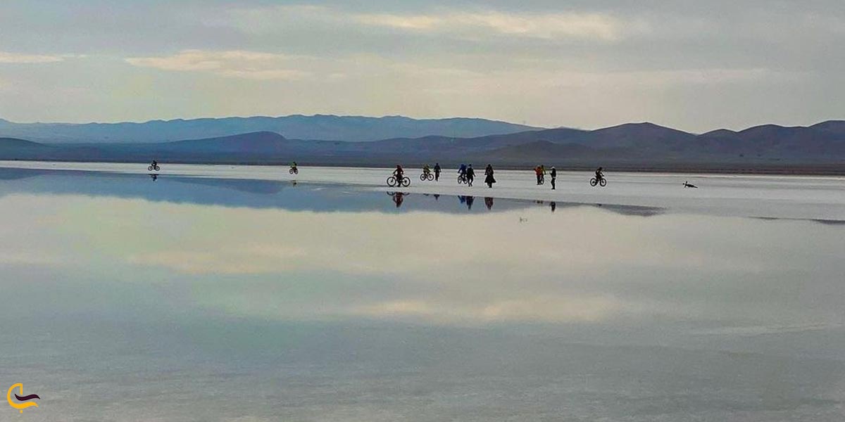 تصویری از  دریاچه نمک حوض سلطان قم