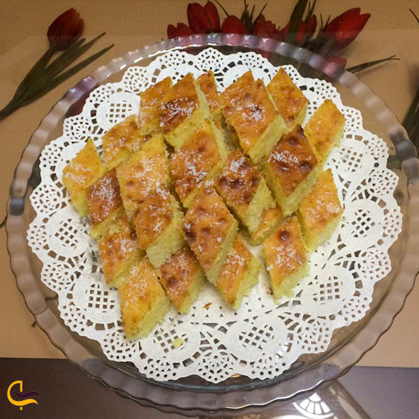 عکس کیک شربتی سوغات قزوین