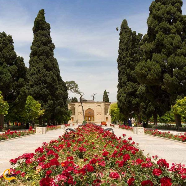 عکس باغ جهان نمای شیراز یکی از زیباترین باغ های شیراز