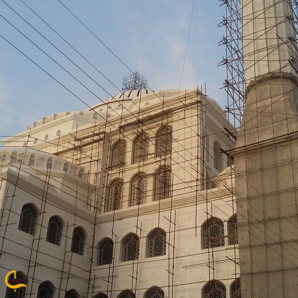 عکس مراحل ساخت مسجد مکی در زاهدان