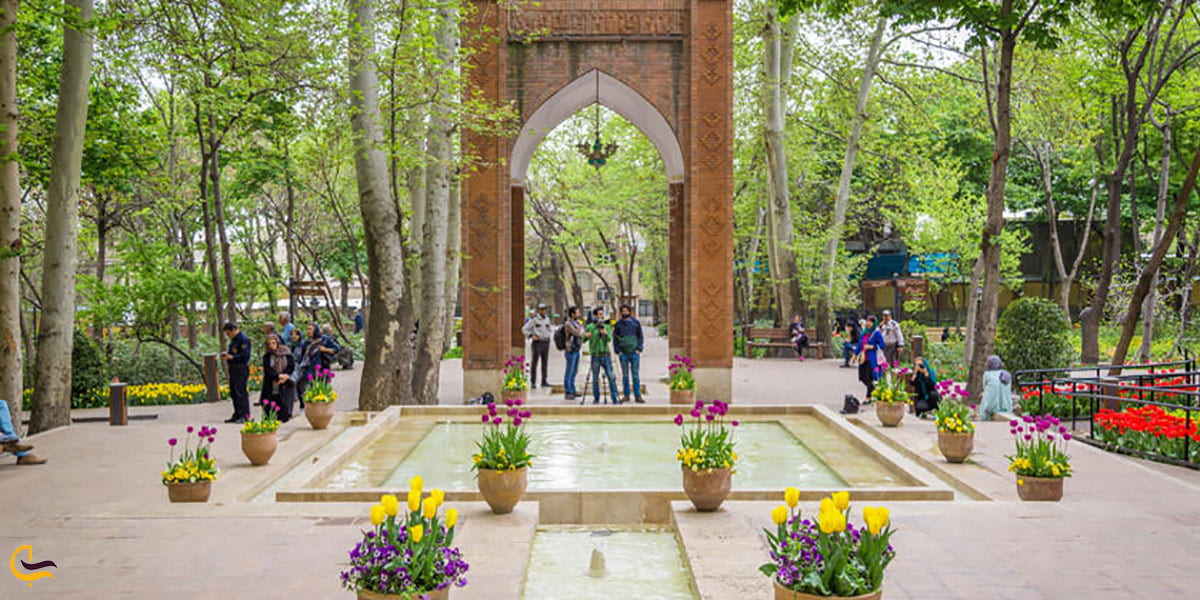 عکس حوض و فواره ها باغ ایرانی تهران
