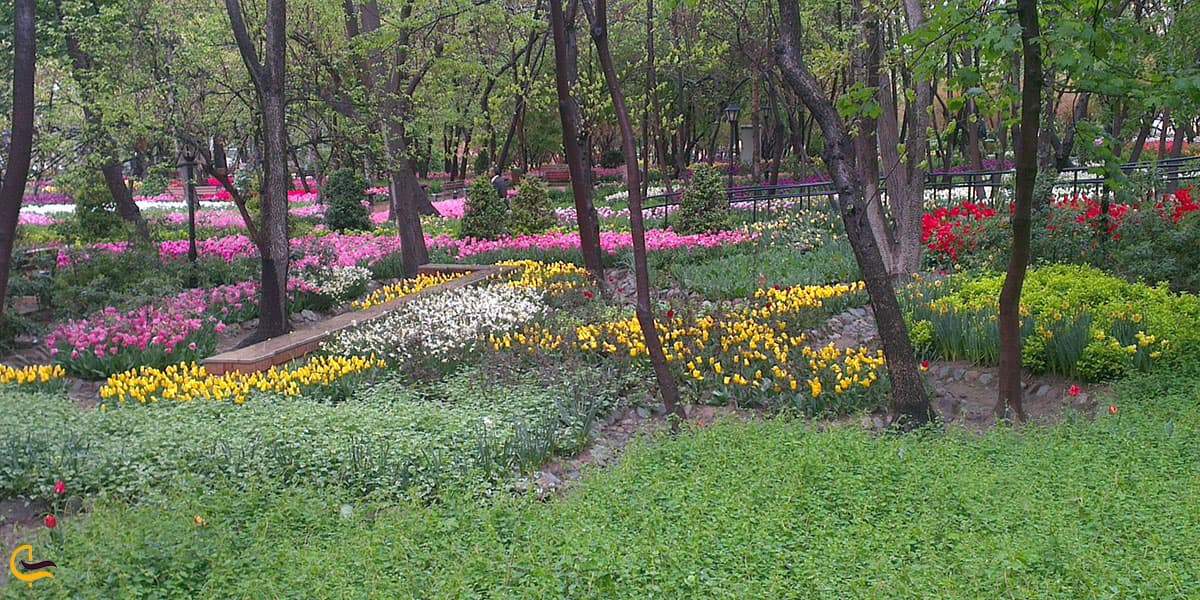 عکس باغ ایرانی تهران در بهار و تابستان
