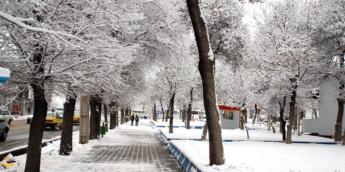 عکس فصل زمستان شهرستان ازنا