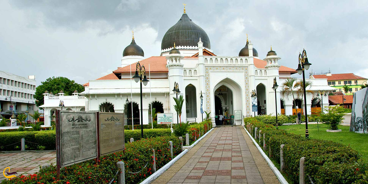 عکس مسجد کاپیتان کلینگ شهر پنانگ مالزی از شهرهای دیدنی مالزی