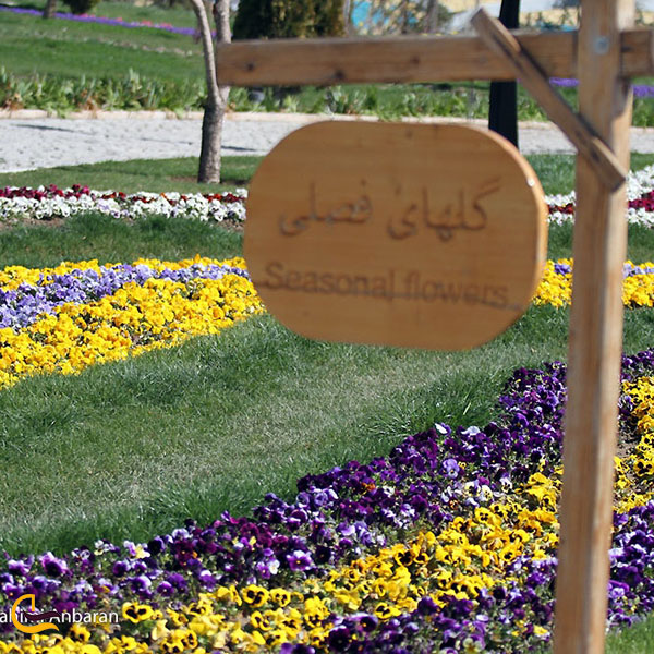 عکس بخش‌های مختلف باغ گل ها در کرمانشاه