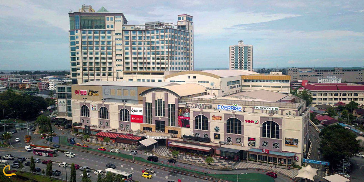 عکس مراکز خرید شهر میری مالزی یکی از شهرهای دیدنی مالزی