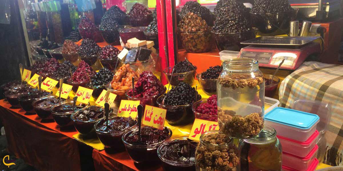 آلوچه و لواشک‌های دربند از سوغات تهران