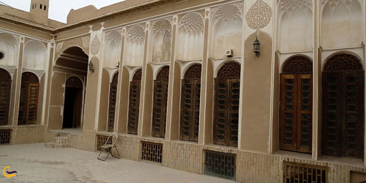 عکس خانه عرب زاده ازجاهای دیدنی نزدیک مدرسه ضیائیه یزد