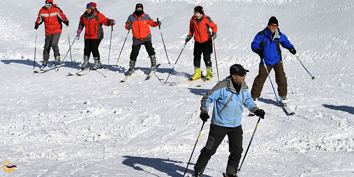 عکس پیست اسکی تاریک دره همدان