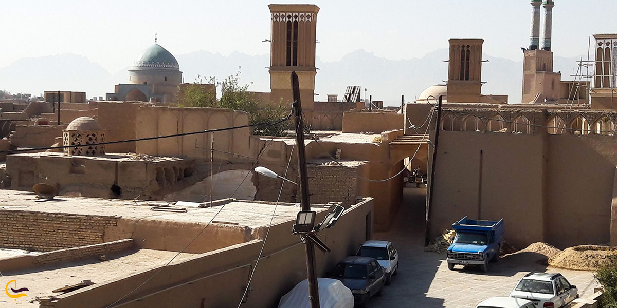 عکس موقعیت مدرسه ضیائیه یزد یا همان زندان اسکندر