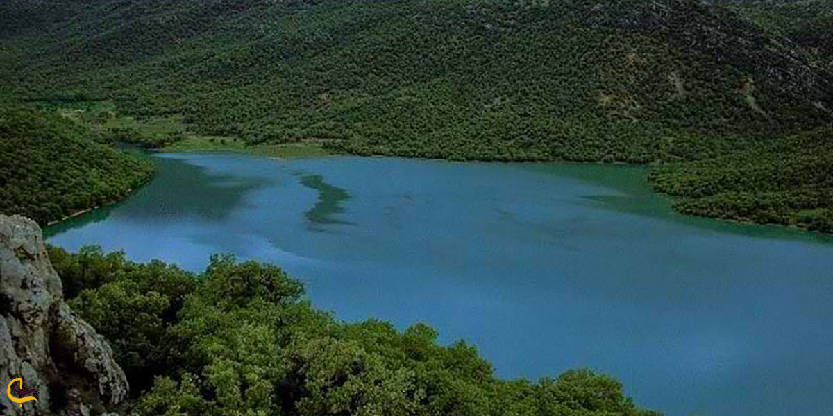 عکس دریاچه سد شاه قاسم از بهترین جاهای طبیعی اطراف یاسوج
