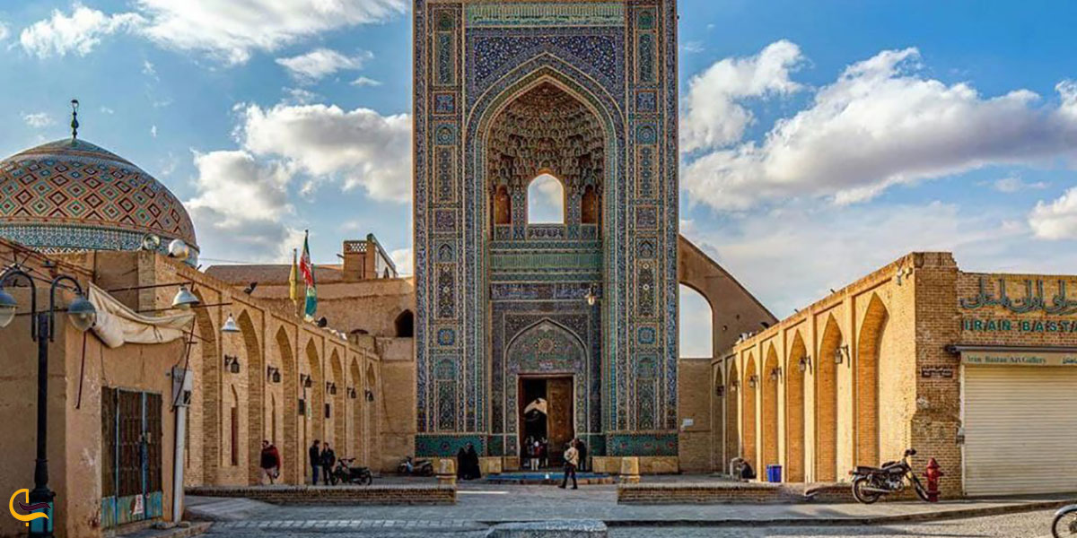 عکس مسجد جامع ازجاهای دیدنی نزدیک مدرسه ضیائیه یزد