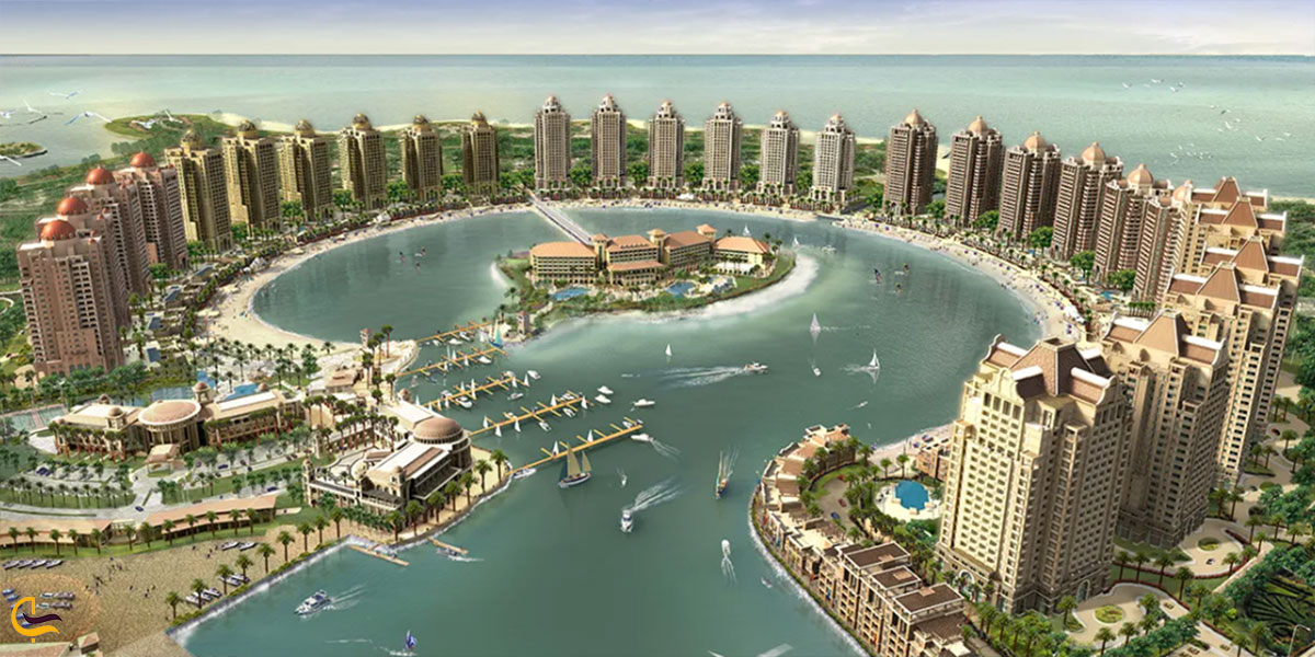 عکس ساحل ویوا بحریه جزیره مروارید قطر