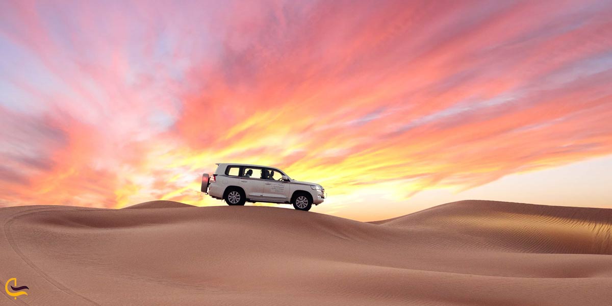 رانندگی در تپه Dune bashing از جاذبه های تفریحی قطر