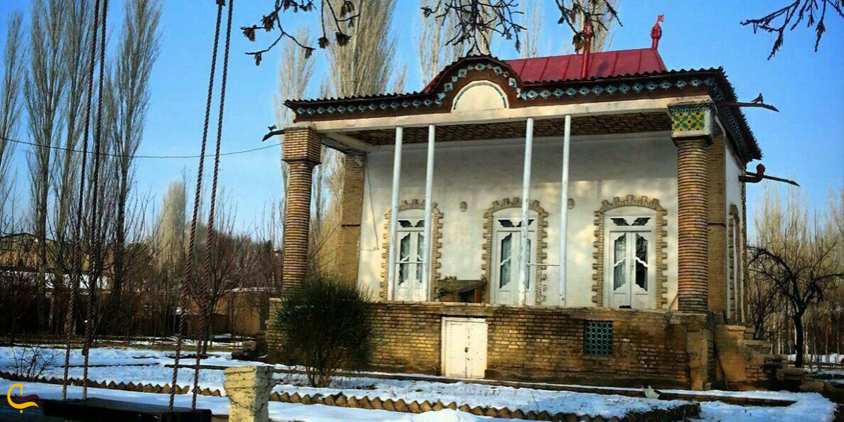 عکس باغ و عمارت تاریخی معین ازجاهای دیدنی اطراف زنجان