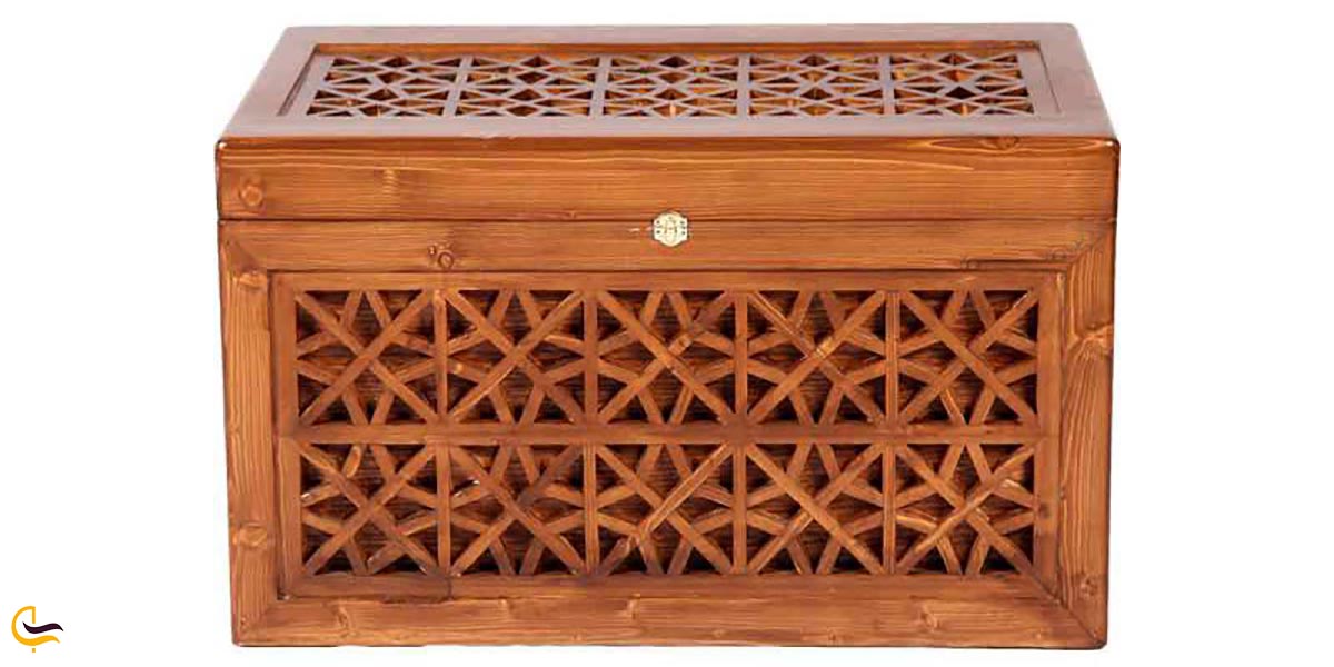 عکس جعبه‌های تزئیئی چوبی عربی از سوغاتی های قطر