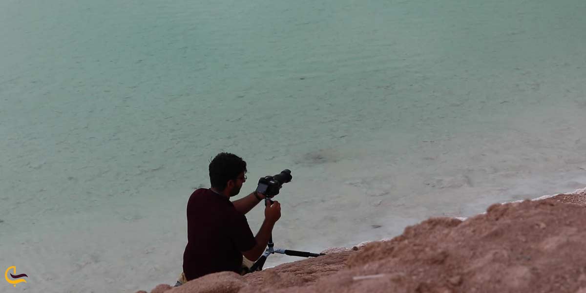 عکاسی در دریاچه هفت برم شیراز