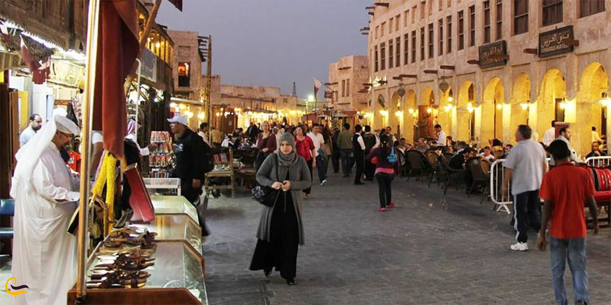 عکس  بازار سنتی واقف قطر