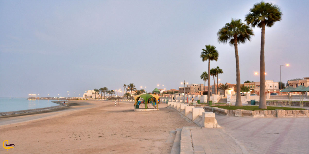 ساحل الخور یکی از سواحل قطر